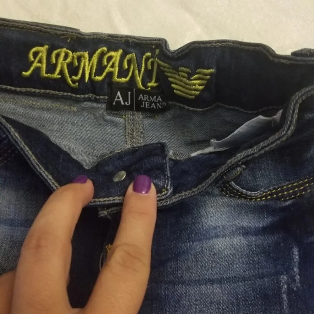 Armani Exchange studded toddler denim skirt toddler size 5 (D18) - Picture 4 of 7